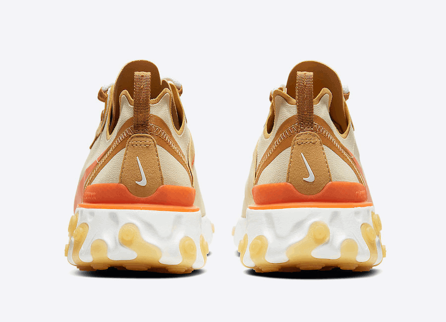 Nike Pairs the React Element 55 with Team Gold and Bright Orange