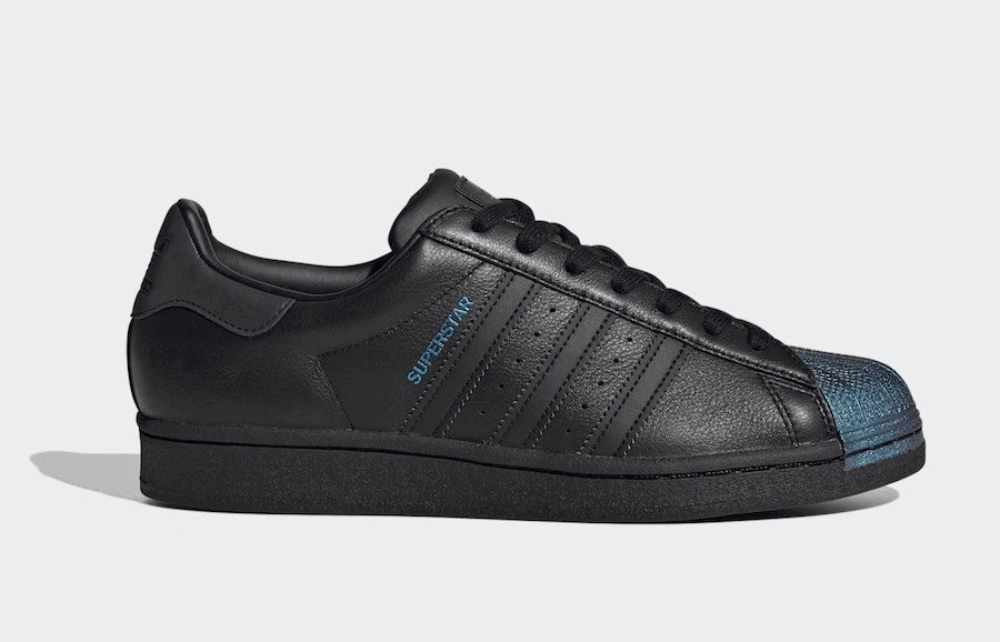 A Black adidas Superstar Opts for Xeno Shell Toes