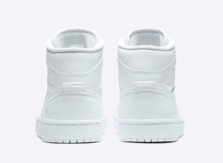 Air Jordan 1 Mid White Snakeskin