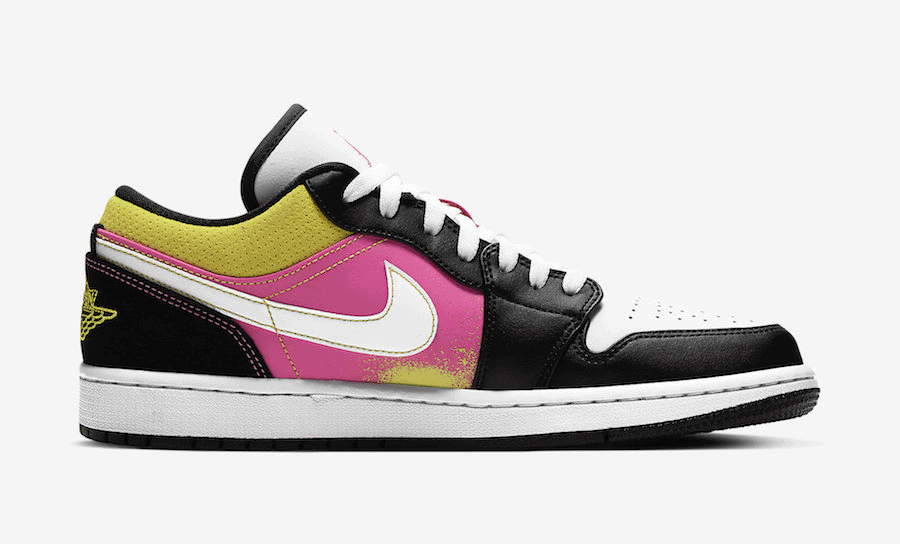 Spray Paint Splatter Splashes on this Air Jordan 1 Low
