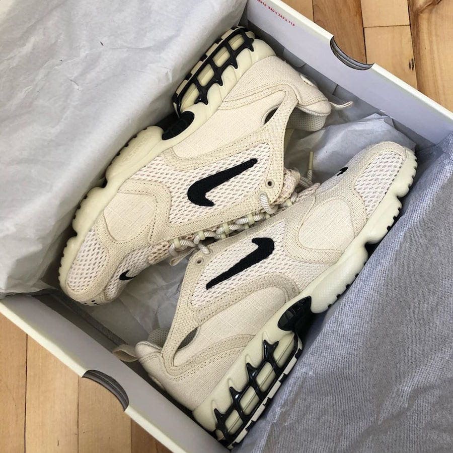 Stussy Nike Air Zoom Spiridon Caged Fossil