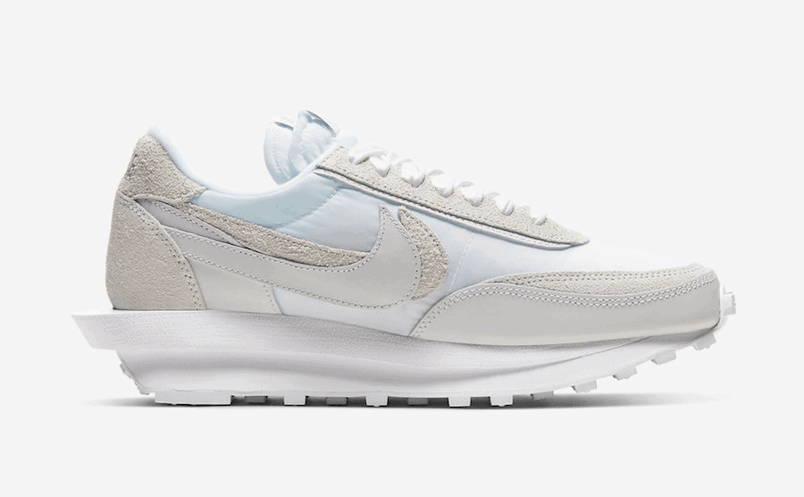 sacai x Nike LDWaffle "White Nylon"