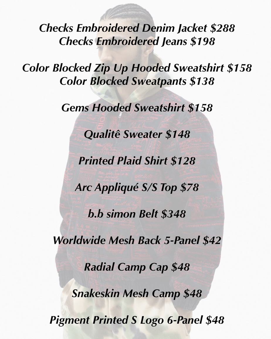 Supreme SS20 Week 3 Droplist