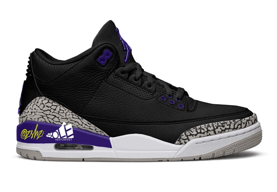 Air Jordan 3 “court Purple”