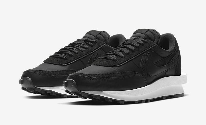 Sacai X Nike Ldwaffle Black Nylon