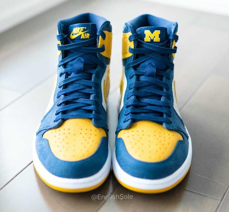 Detailed Images of the Michigan Air Jordan 1 PE