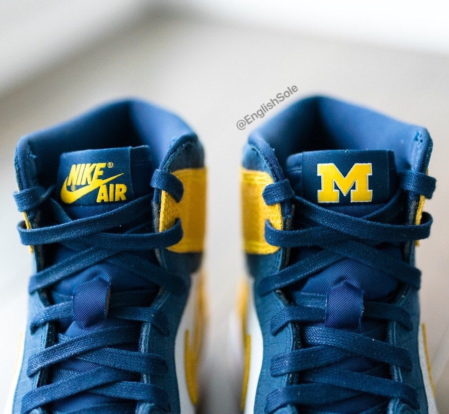 Detailed Images of the Michigan Air Jordan 1 PE