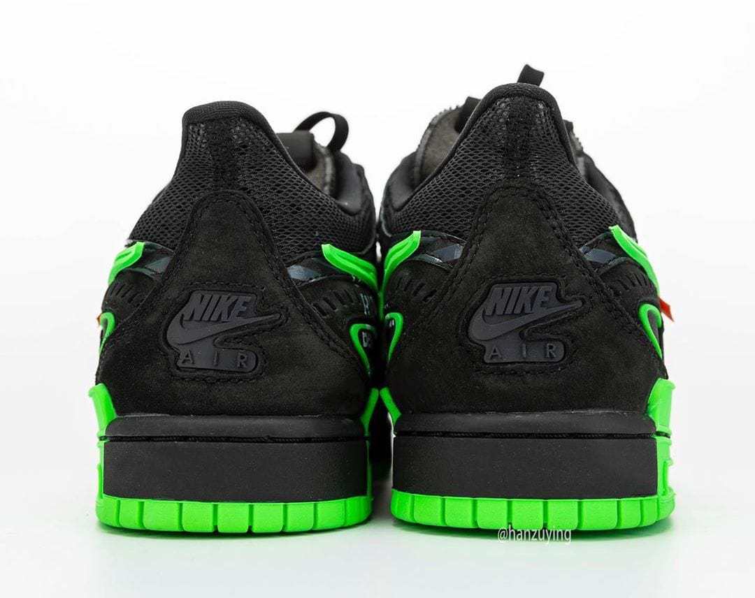 A Better Look At The Off-White X Nike Air Rubber Dunk Green Strike