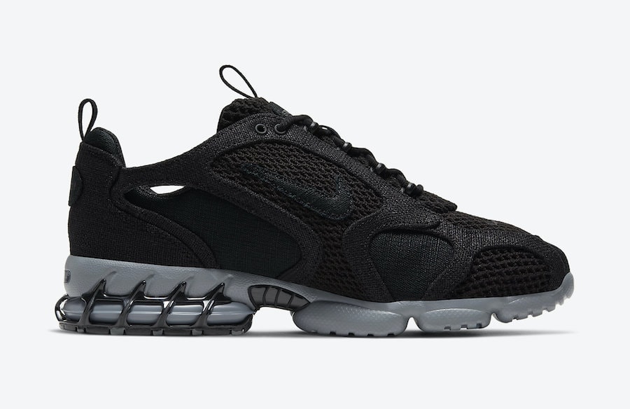 Stussy Nike Air Zoom Spiridon Cage 2 Black Grey CQ5486-001