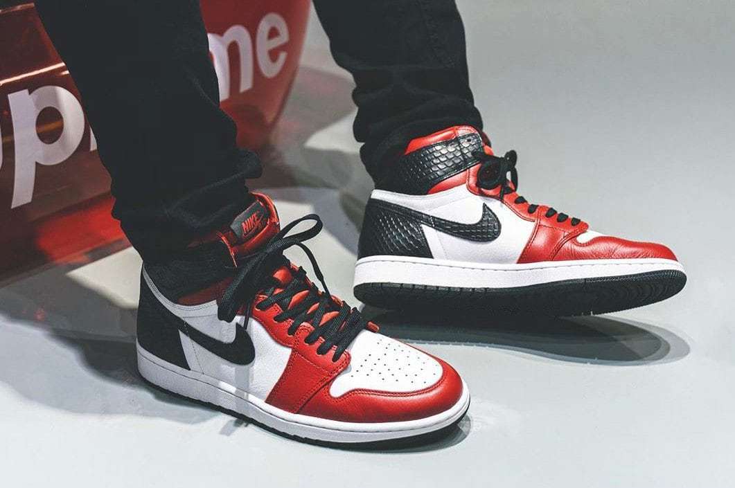 Air Jordan 1 High Satin Snake