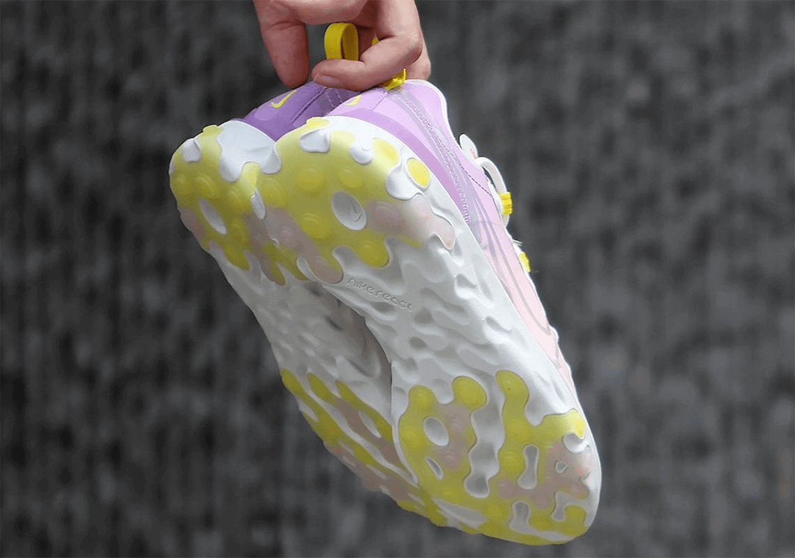 Nike Gives the React Element 55 a Gradient Purple and Yellow Color Scheme
