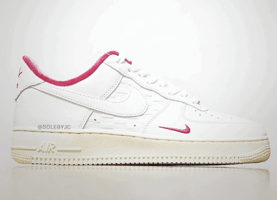 Kith Nike Air Force 1 Low White University Red Metallic Gold