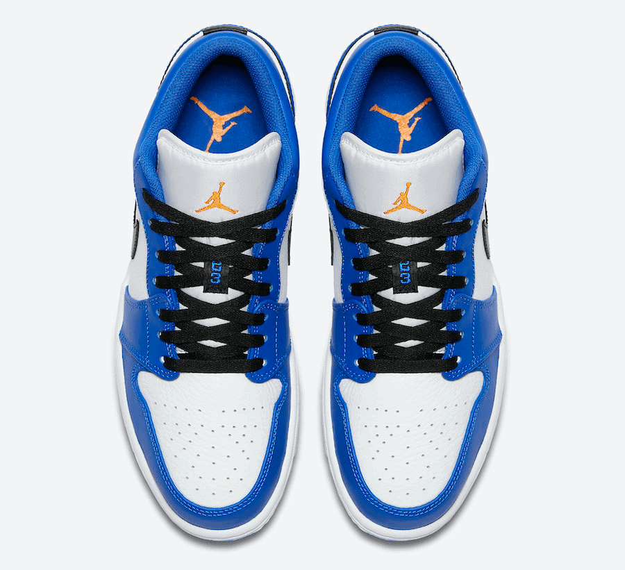 Blue and Orange Paint the Air Jordan 1 Low