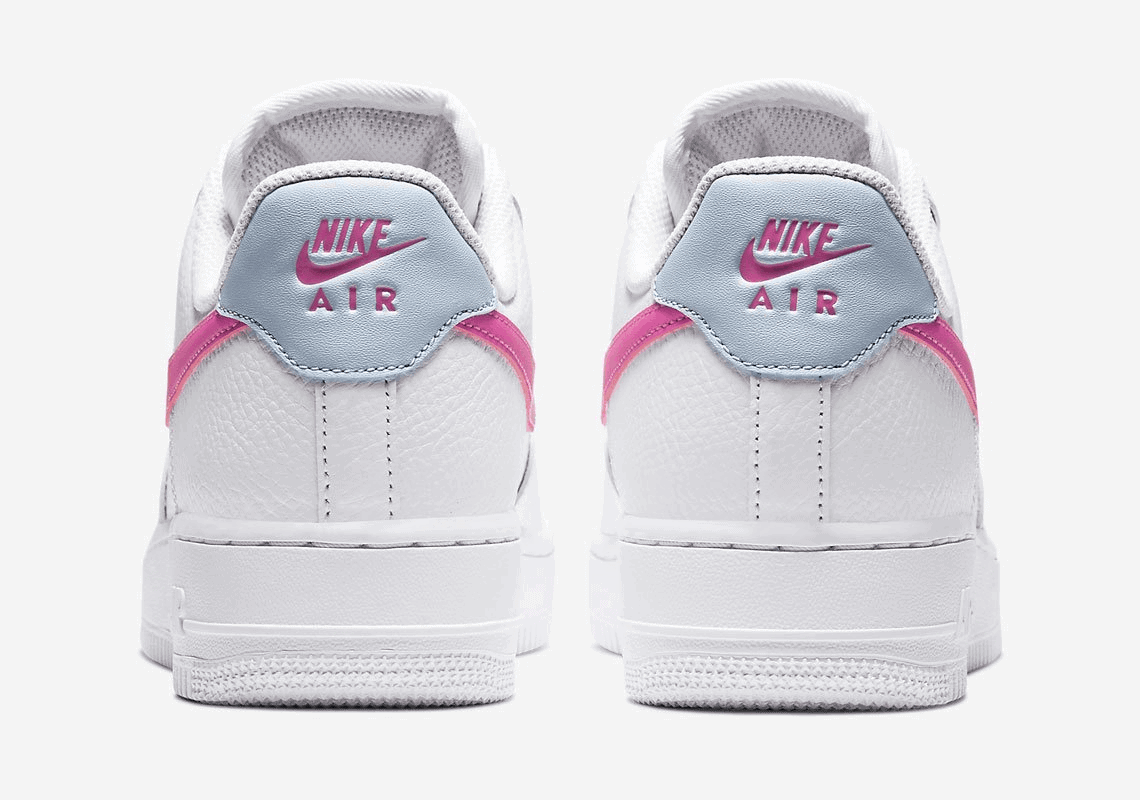 This Nike Air Force 1 Low Features Fire Pink Swooshes