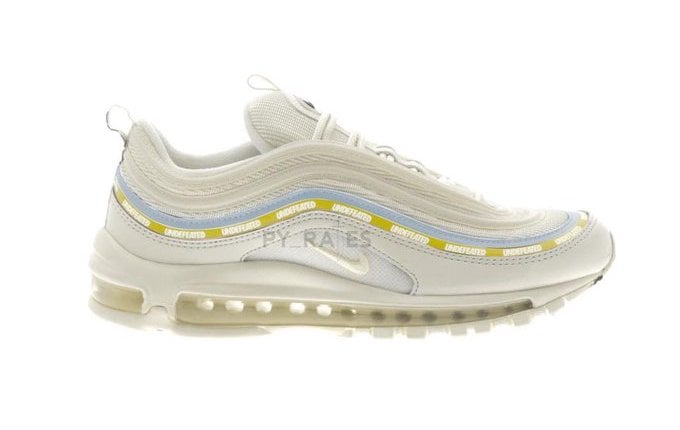 Undefeated Nike Air Max 97 Sail White Aero Blue Midwest Gold