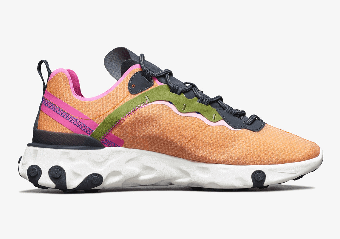 Magma Orange Settles onto the Nike React Element 55