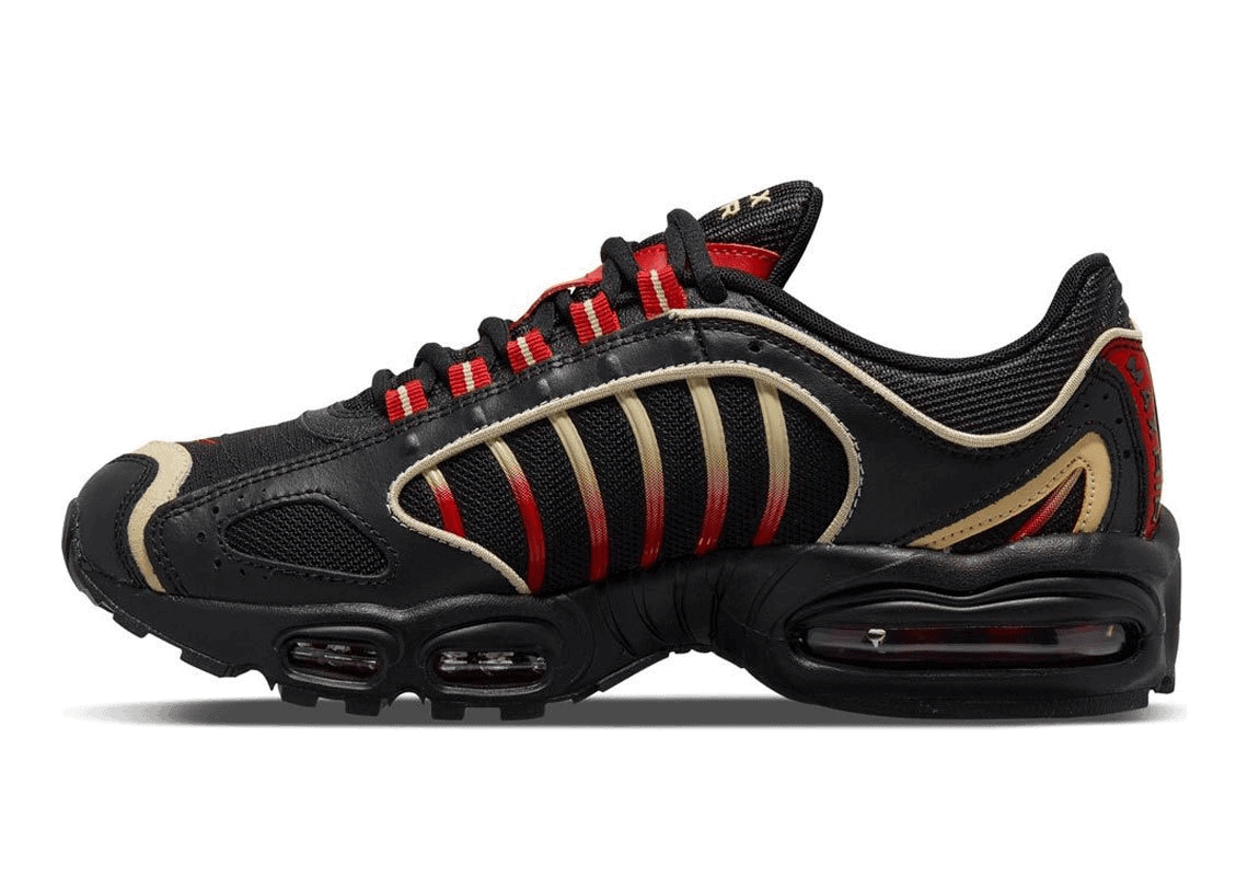 University Red and Team Gold Cover the Newest Nike Air Max Tailwind 4