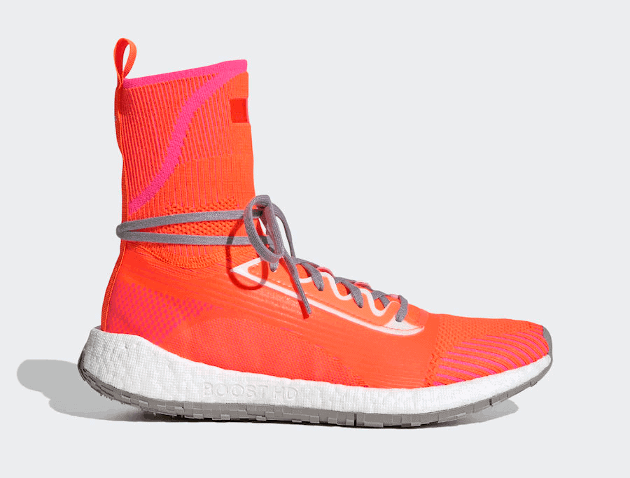 Stella McCartney adds “Solar Orange” to the adidas Pulseboost HD Mid