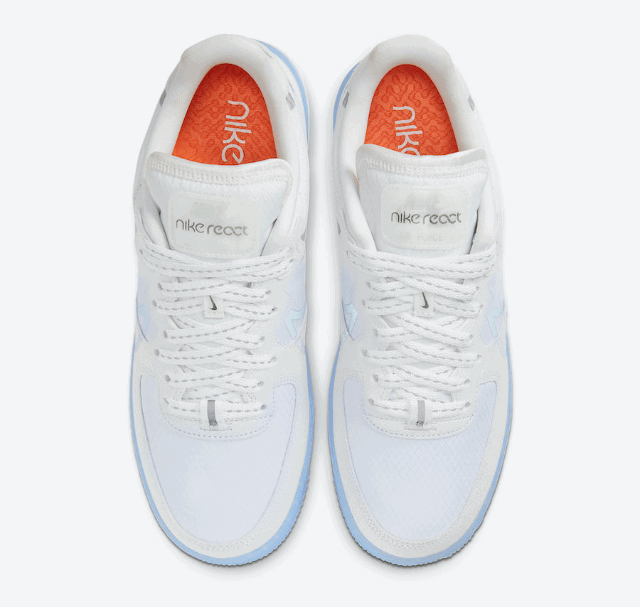 Nike Air Force 1 React will be Featured in "White Ice" Soon