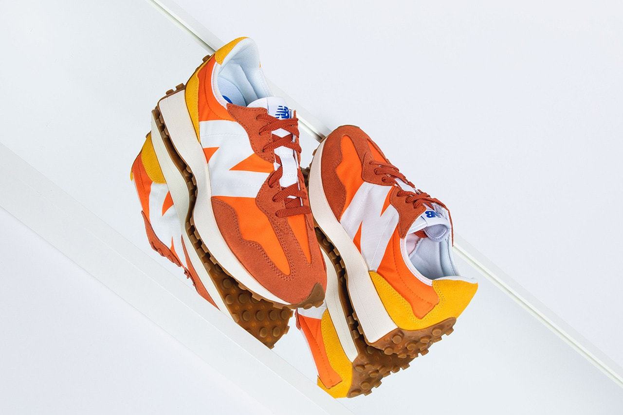 New Balance 327 Non Split Colors Blue Yellow Orange White Red Navy Closer Look