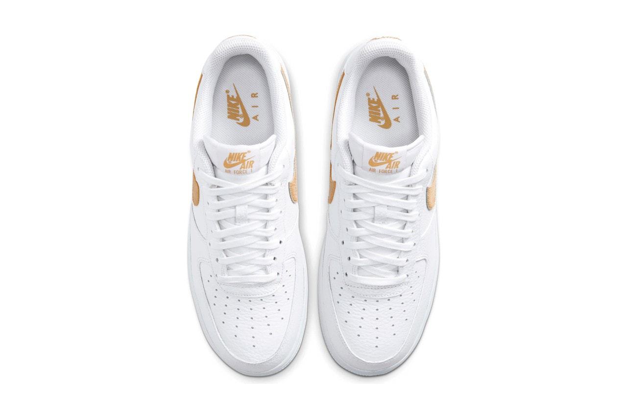 Nike Air Force 1 White Club Gold Midnight Turquoise CW7567-100 101