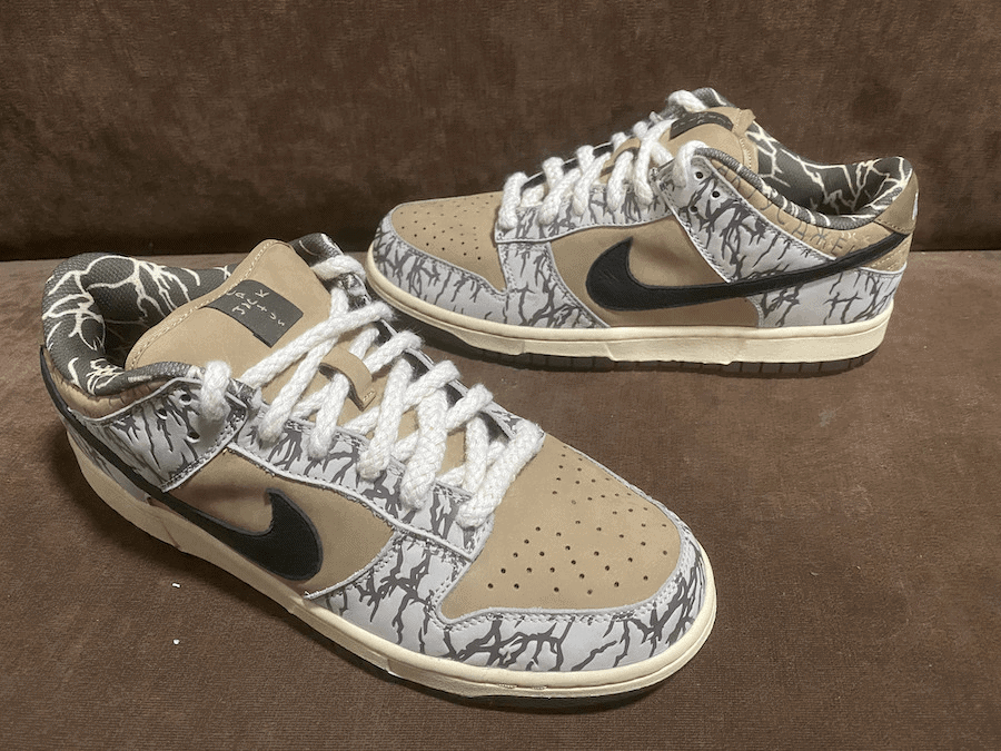 A Detailed Look at a Sample Travis Scott x Nike SB Dunk Low