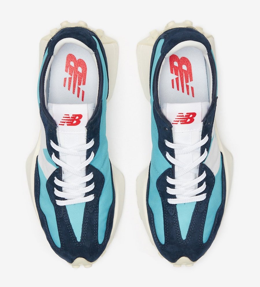 New Balance 327 Navy Aqua