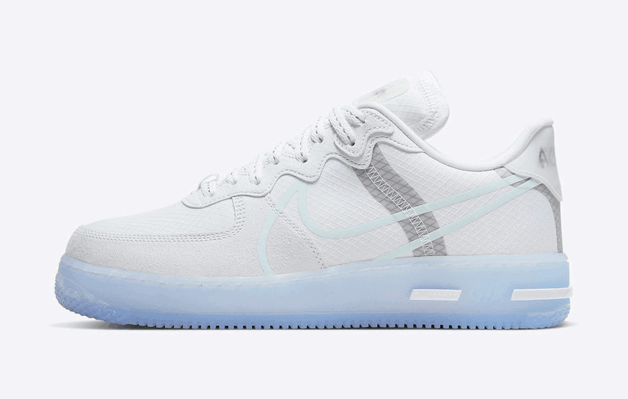 Nike Air Force 1 React will be Featured in "White Ice" Soon