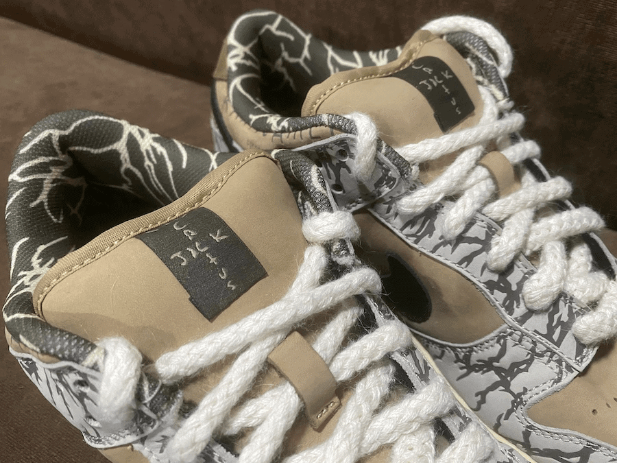 A Detailed Look at a Sample Travis Scott x Nike SB Dunk Low