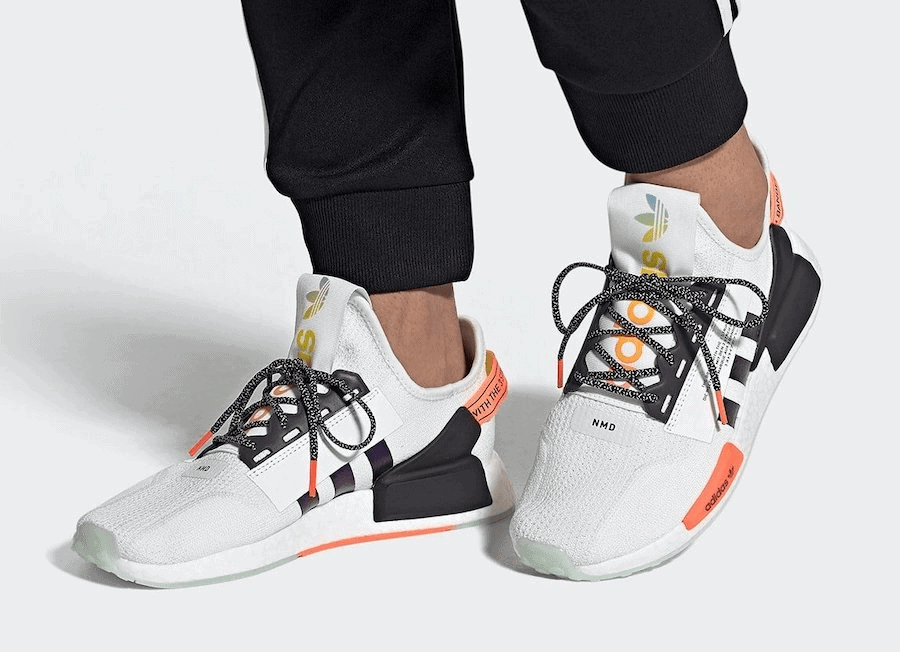 adidas Gives the NMD_R1 V2 Iridescent Three Stripes Branding