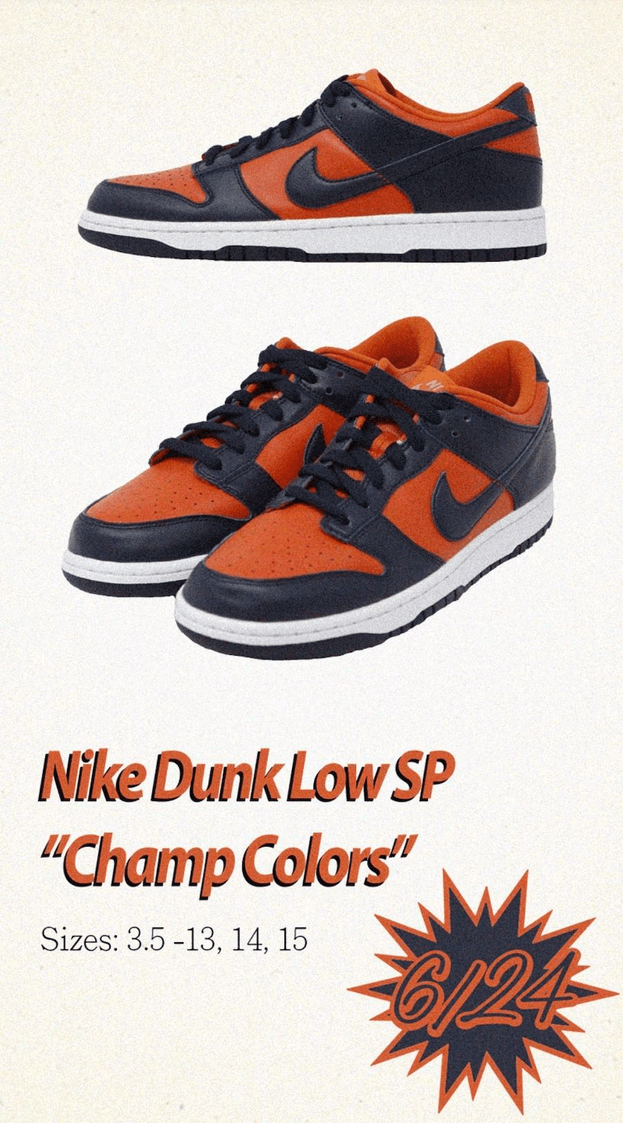 Official Look at the Nike Dunk Low "Champs Colors"