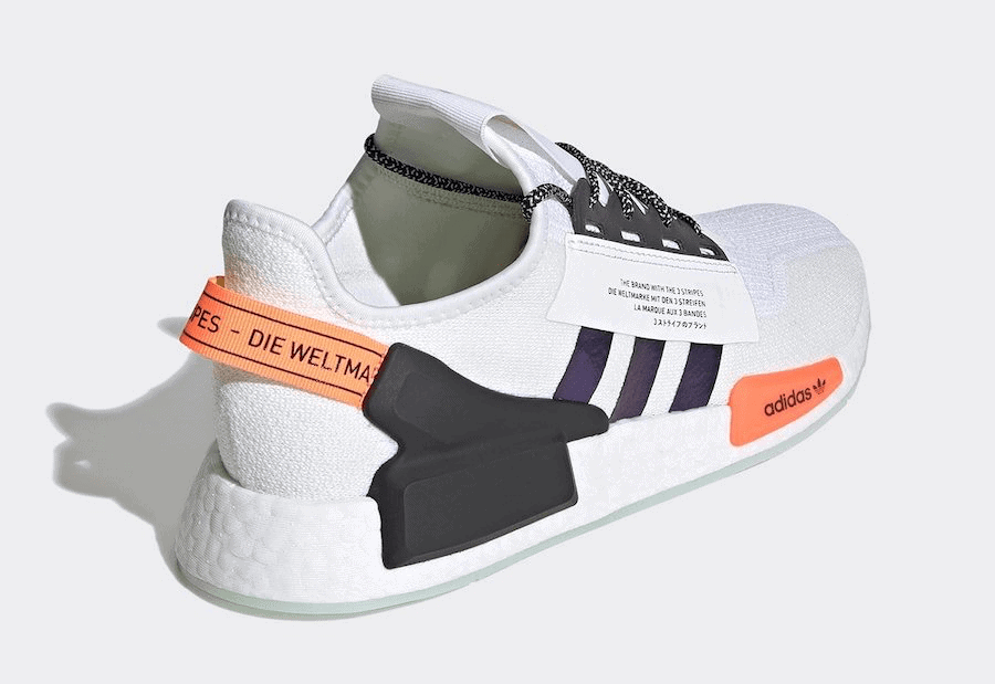 adidas Gives the NMD_R1 V2 Iridescent Three Stripes Branding