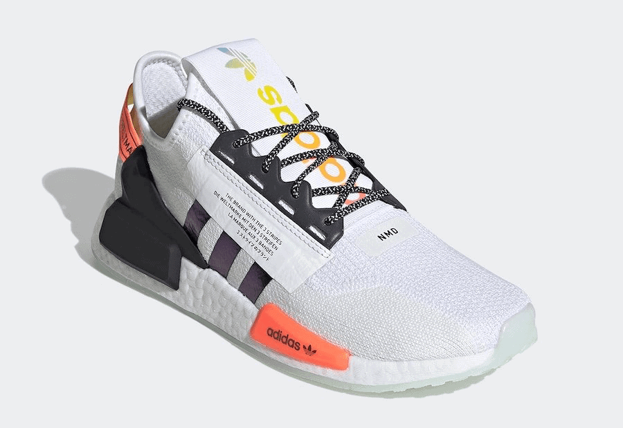 adidas Gives the NMD_R1 V2 Iridescent Three Stripes Branding