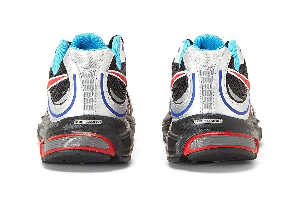 Vetements Reebok Spike Runner Red Blue Silver Details