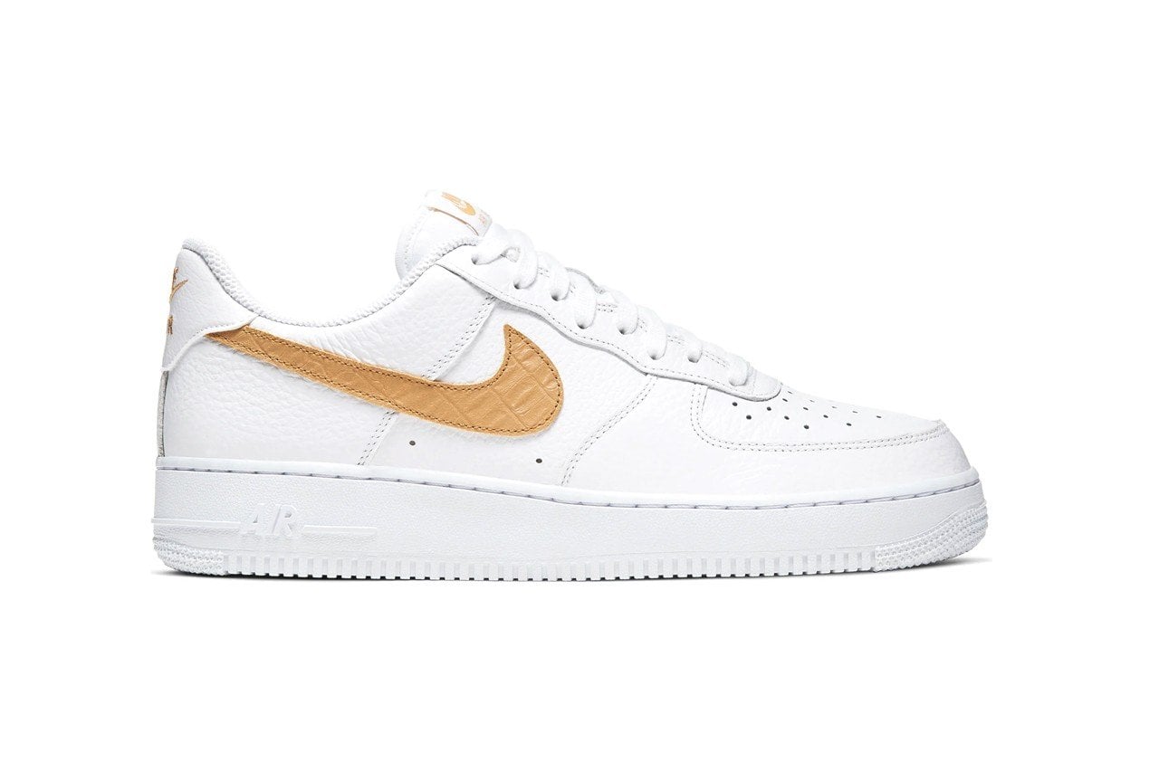 Nike Air Force 1 White Club Gold Midnight Turquoise CW7567-100 101