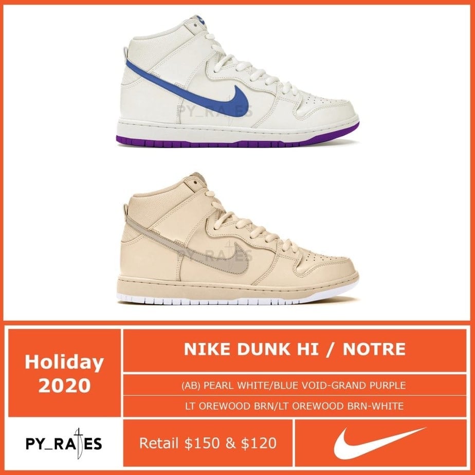 Notre x Nike Dunk High "Light Orewood"