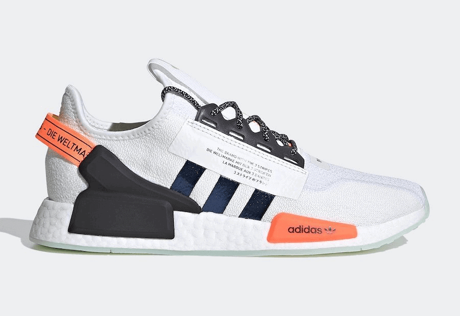 adidas Gives the NMD_R1 V2 Iridescent Three Stripes Branding