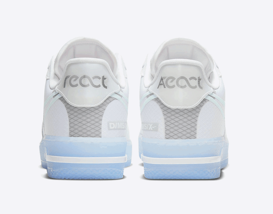 Nike Air Force 1 React will be Featured in "White Ice" Soon