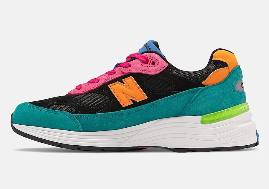 New Balance 992 Black Multi Color