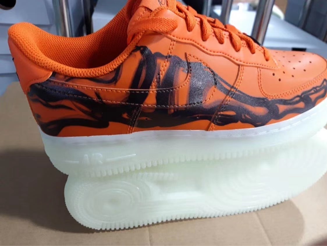 Nike Air Force 1 Skeleton Brilliant Orange 2020