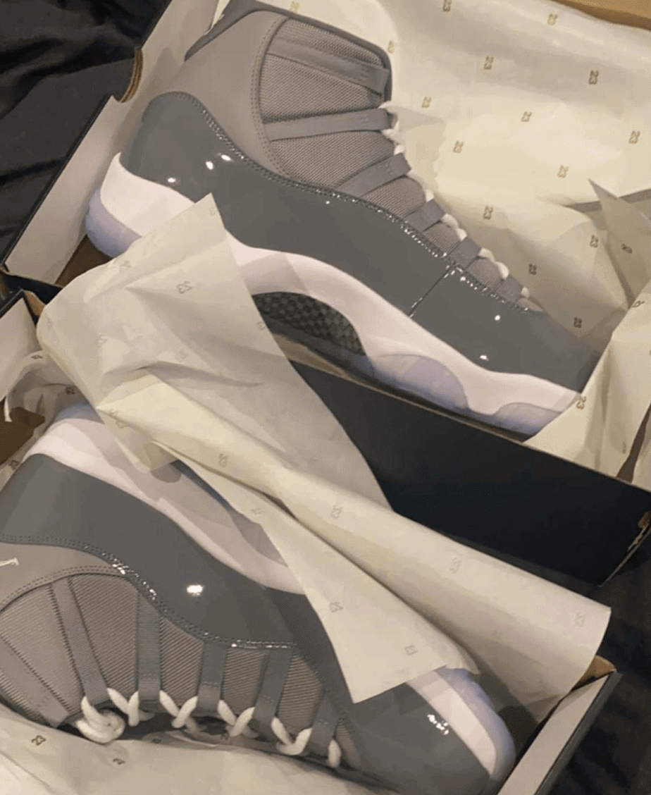 Jayson Tatum Showcases the Air Jordan 11 "Cool Grey" 2020 Retro