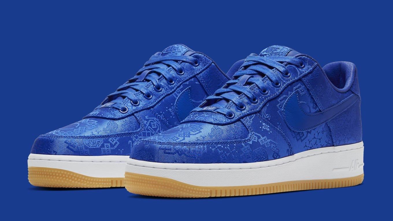CLOT Nike Air Force 1 Royal Silk