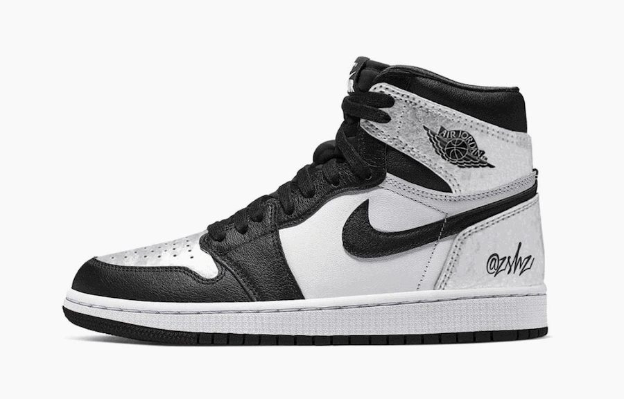 Air Jordan 1 High Silver Toe 2021
