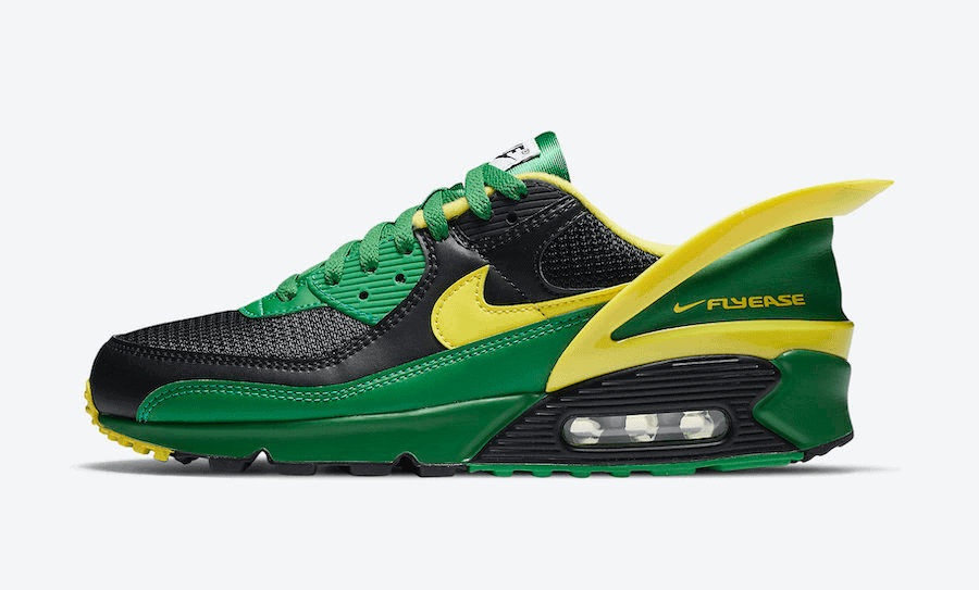 Nike Air Max 90 Flyease Surfaces in Oregon Ducks Colors
