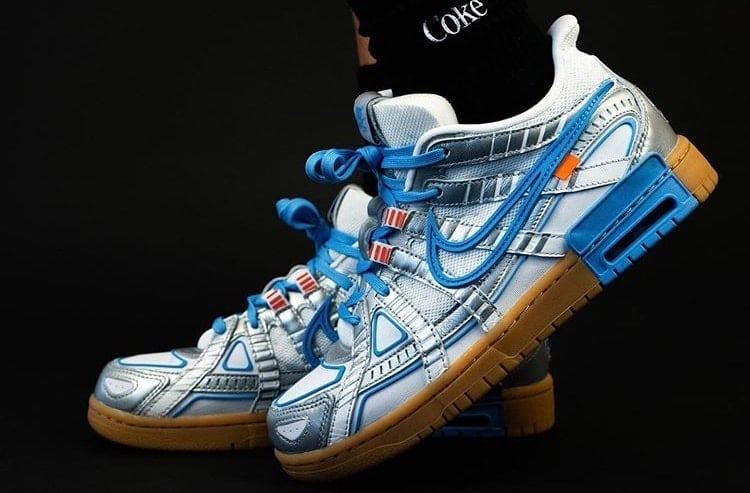 Official Images of the Off-White x Nike Air Rubber Dunk "University Blue"