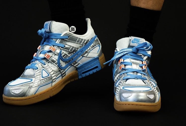 Official Images of the Off-White x Nike Air Rubber Dunk "University Blue"