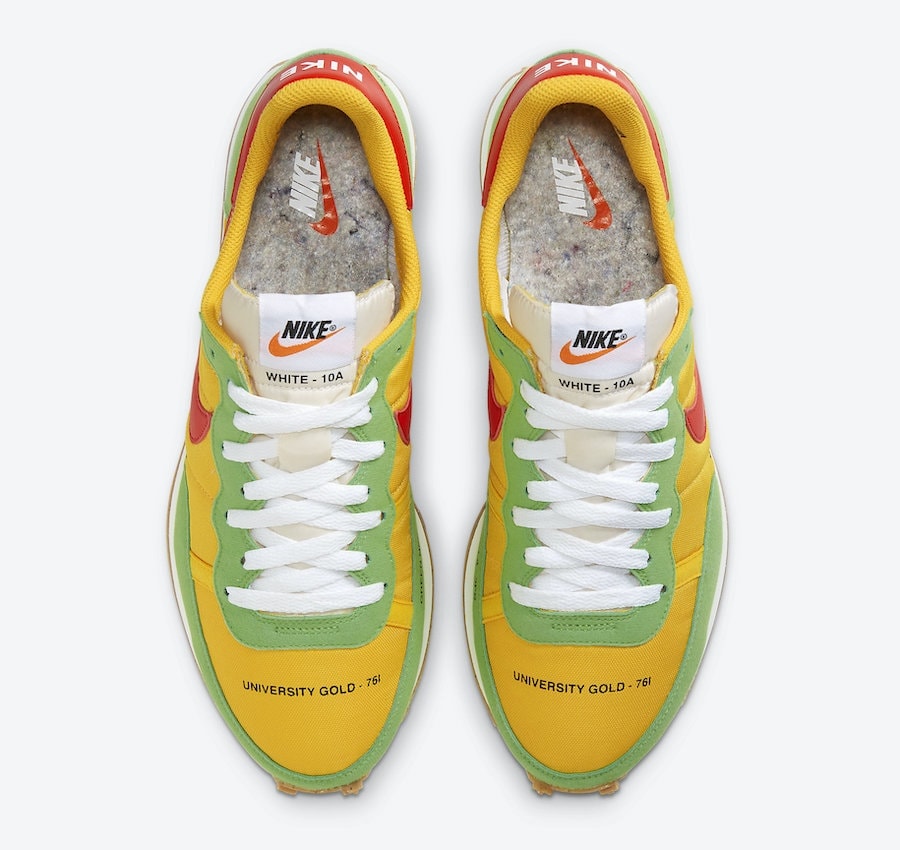 Nike Challenger Og University Gold Habanero Red Green Nebula CZ9072-763