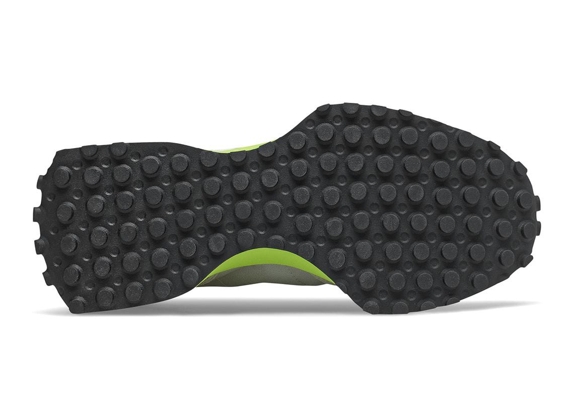 New Balance 327 Grey Neon Green