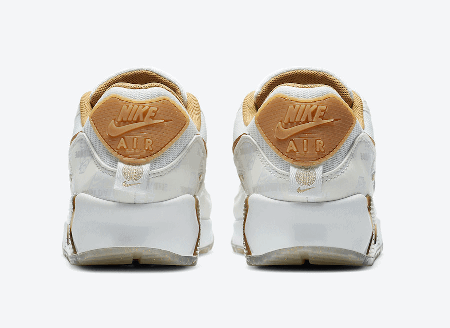Gold Highlights the Nike Air Max 90 "Worldwide"