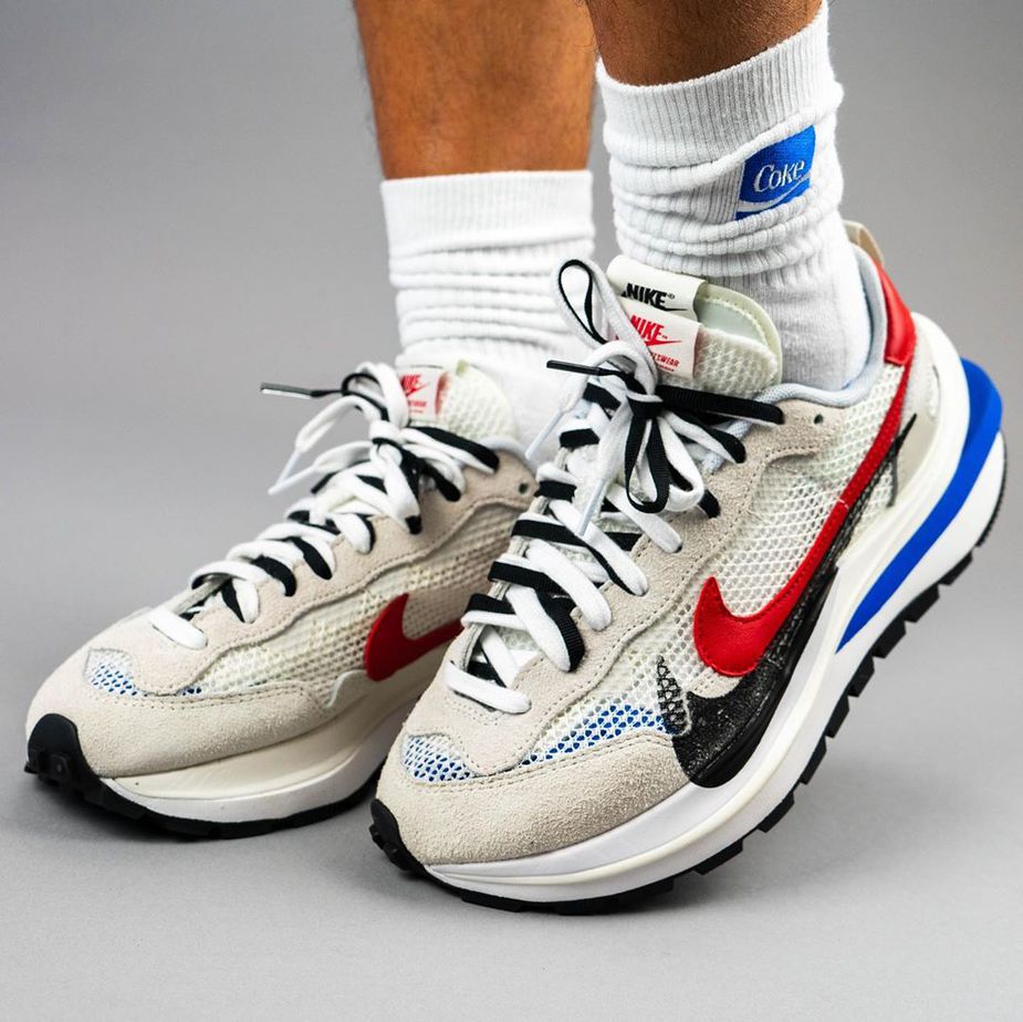 Sacai X Nike Vaporwaffle Game Royal/red
